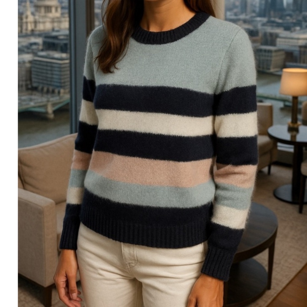 Design History Wool Blend Colorblock Sweater NWT Medium